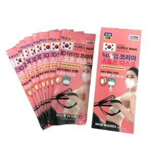 Dr. Eum KOREA Mask _ 3D Sports_Mask_10P _ Individually wrapped